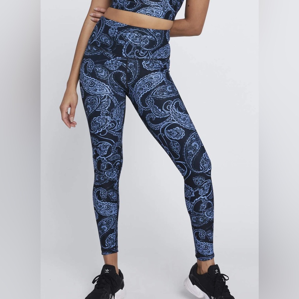 WITH Sky Blue Paisley Leggings